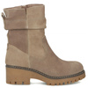 Filippo Suede Platform Ankle Boots Women Side-Zip Brown DBT6402-24-TP