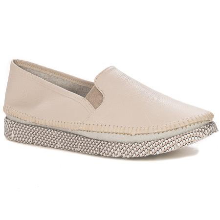 Maciejka 03512-04/00-0 Beige Flat Shoes
