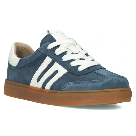 Filippo Sneakersy Damskie Skórzane Niebieskie