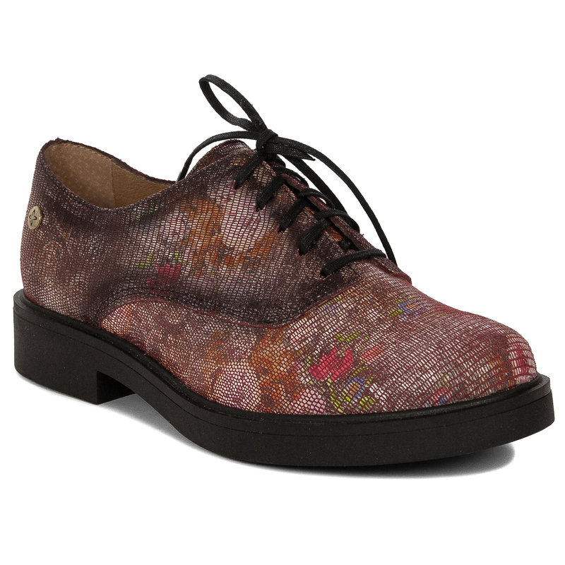 Maciejka Women's Leather Half Shoes Maroon
