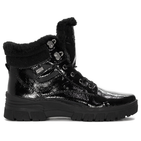 Remonte Women's Black Pattented Warmed Boots