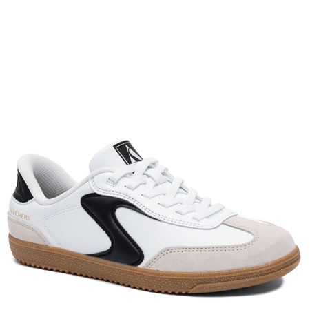 Skechers Hotshot Kichoff Sneakers Leather White Black 185322-WBK