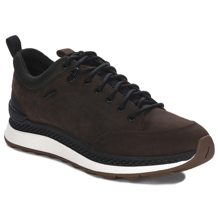 GEOX Men's Coffee-Black sneakers