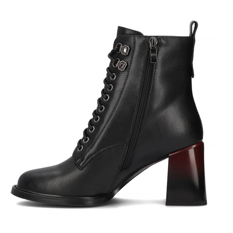 Filippo Black Leather Women's Boots