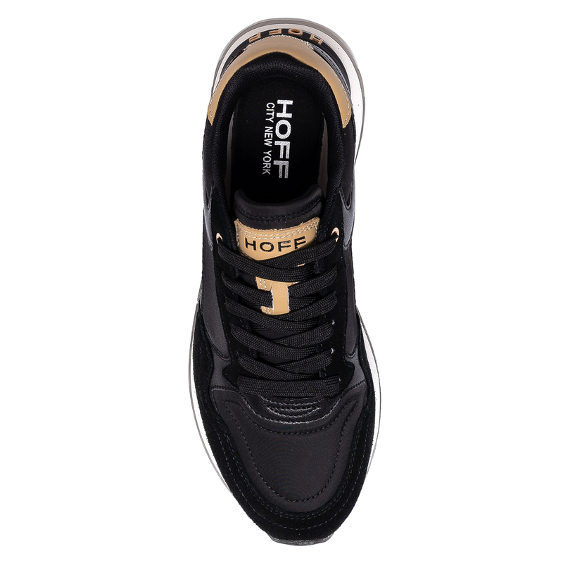 Hoff Sneakersy Skórzane Półbuty Płaska Podeszwa Czarne HOFF22402014NY