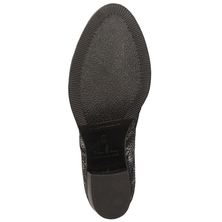 Maciejka Suede-Leather Ankle Boots Block Heel Black 04492-01/00-5