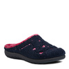 Inblu Navy Blue Women's Slippers with Hearts ET000033
