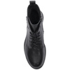 Maciejka Leather Lace-Up Ankle Boots With Side Zip Black N3115-01/00-8