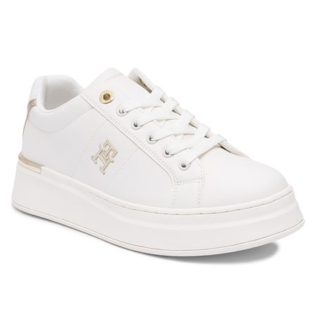 Tommy Hilfiger Sneakersy Platformowe Półbuty Off White T3A9-33985-1355530