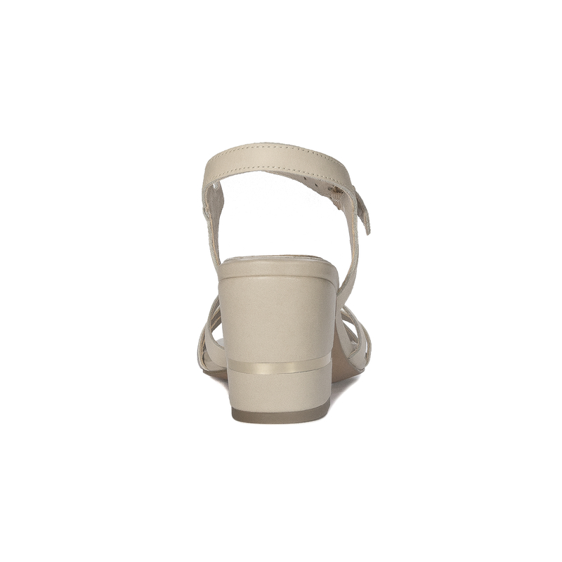 Marco Tozzi Cream Comb Leather Women's Sandals