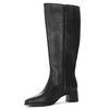 Maciejka Leather Knee-High Boots Block Heel  Black A7165-01/00-7