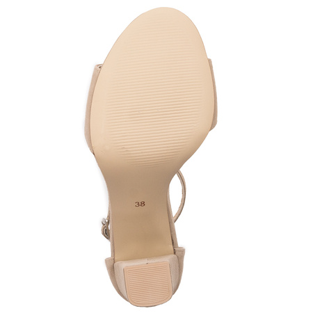 Maciejka women's velor Beige Sandals