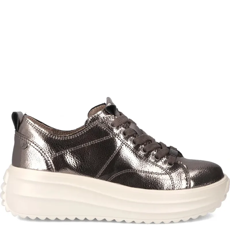 Filippo Leather Gun Metal Low Shoes