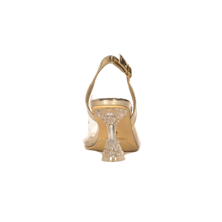 Sca'viola Women's sandals on a high heel Gold