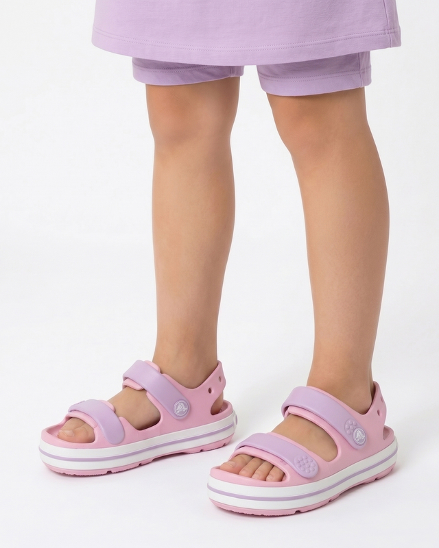 Crocs Crocband Cruiser Sandal Kids Lightweight Pink 209423-84I