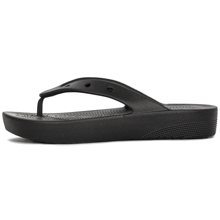 Crocs Women Slides Black Platform Flip