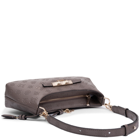Guess Elegant Classic Women's Handbag Taupe Logo PD22251-TAUPE