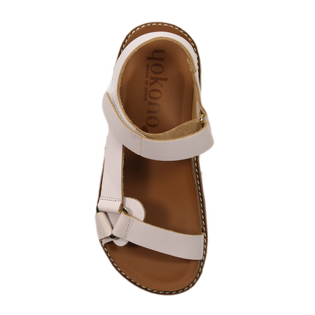 Yokono Villa Platform Leather Sandals Pink VILLA OCA-250