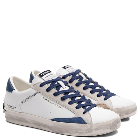Crime London Men's White Leather Sneakers 19003PP8.10