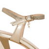 Visconi Women's leather Gold Sandals