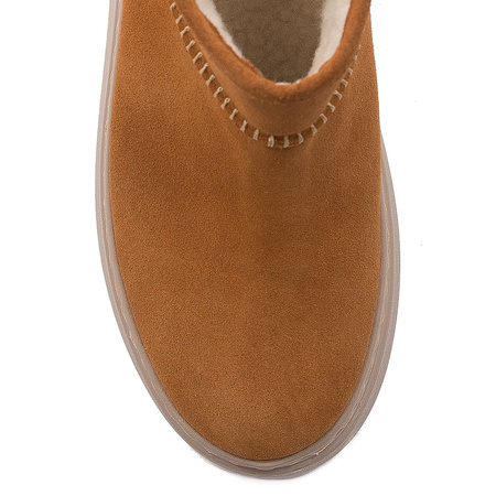 Maciejka Velour Snow Boots with Faux Shearling Lining Russet 06257-29/00-4