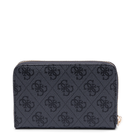 Guess Elegancki Zapinany Na Zamek Portfel Damski Czarny SWSG7459140-BLACK