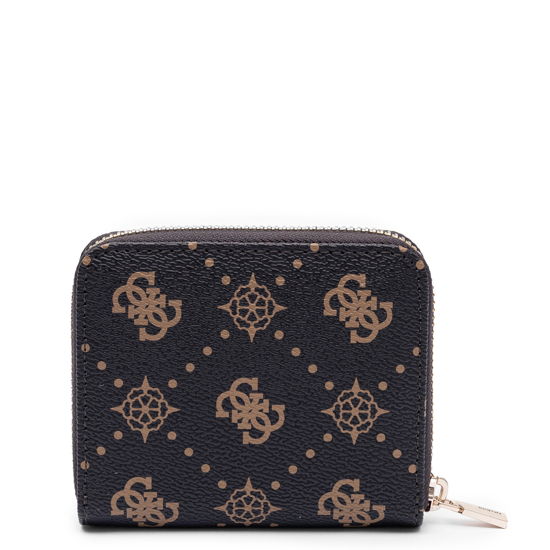 Guess Allegra Women's Small Zip Around Wallet Brown SWGP2489137-ESP