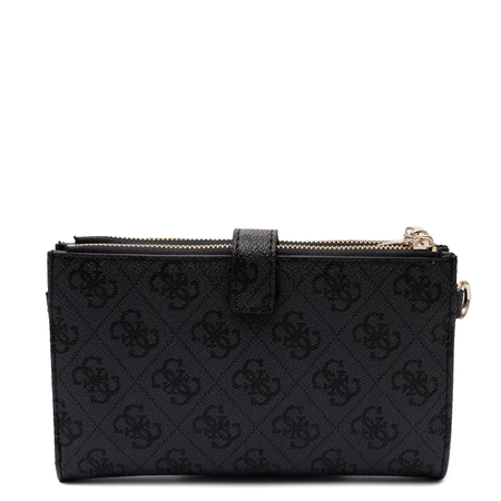 Guess Portfel Damski Elegancki Klasyczny Czarny SG7459157-COAL LOGO