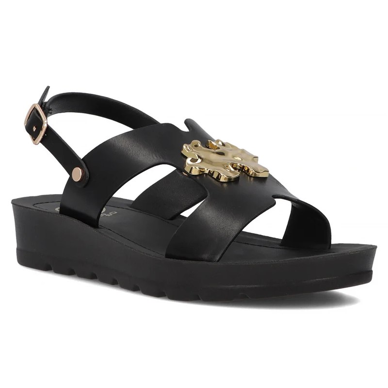 Filippo Women's Flat Sandals Black