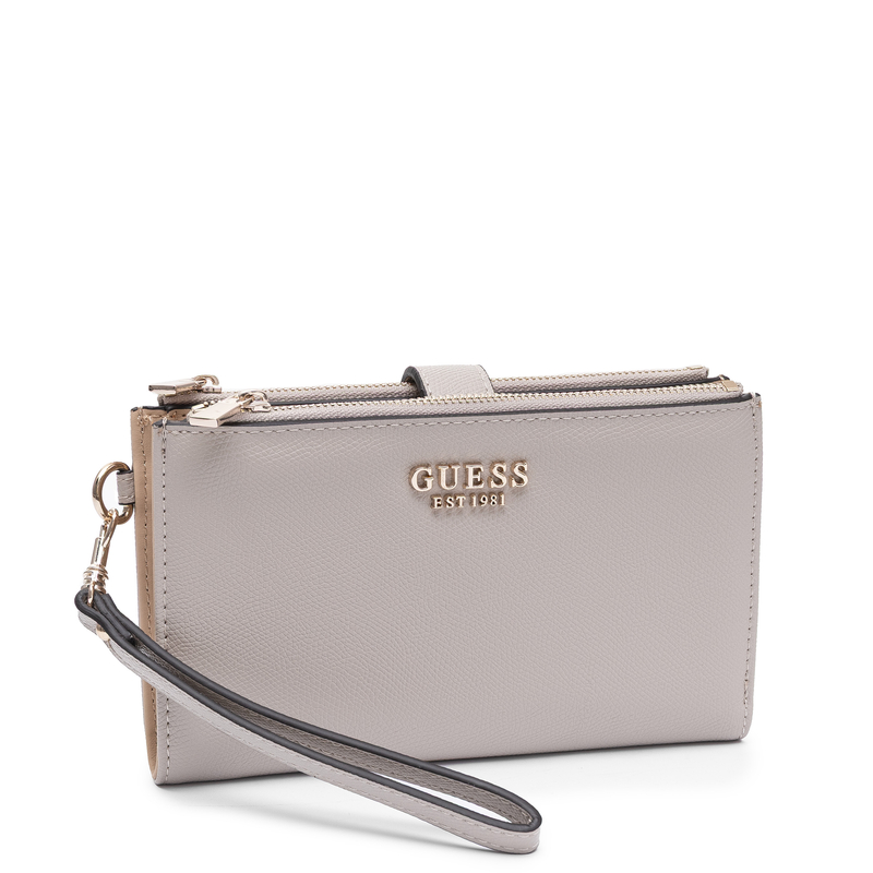 GUESS Women's Large Faux Leather Wallet Beige SWBG7898157-TAUPE