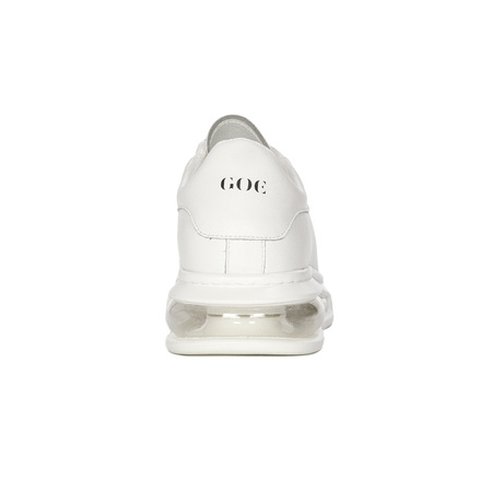 GOE Sneakersy męskie skórzane White białe