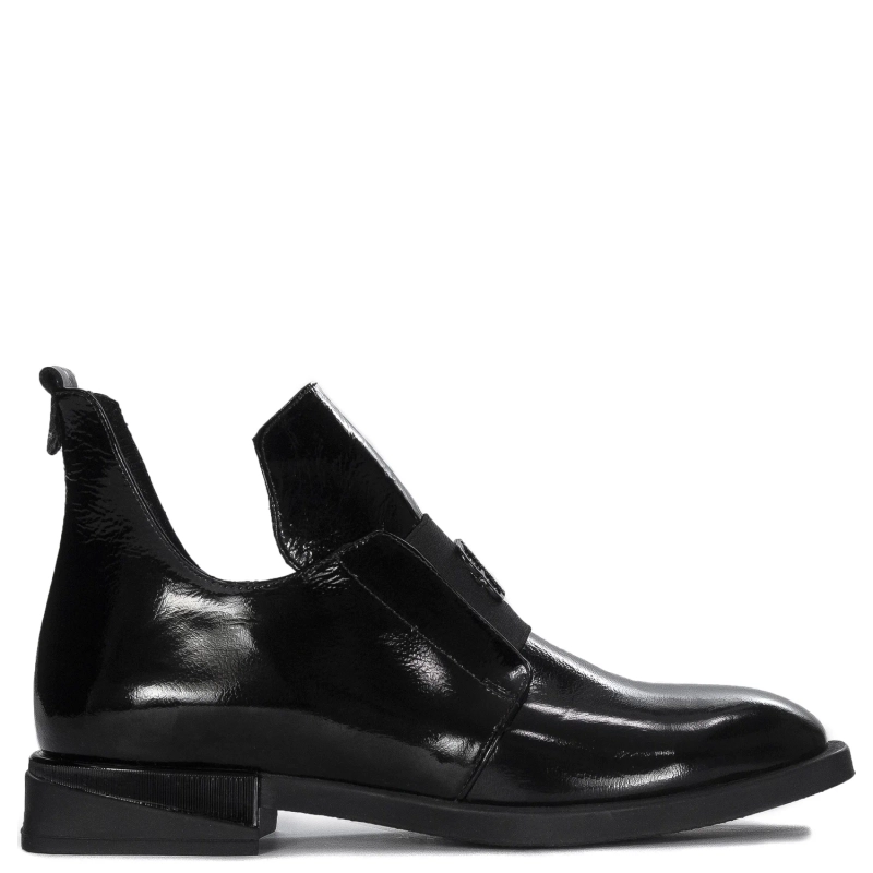 Boccato Women's Pattent Leather Boots Black