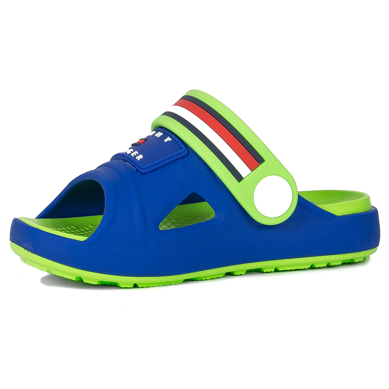 Tommy Hilfiger Kid's Slides Blue Green