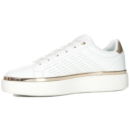 U.S.Polo Assn. Sneakersy buty damskie na platformie White Białe