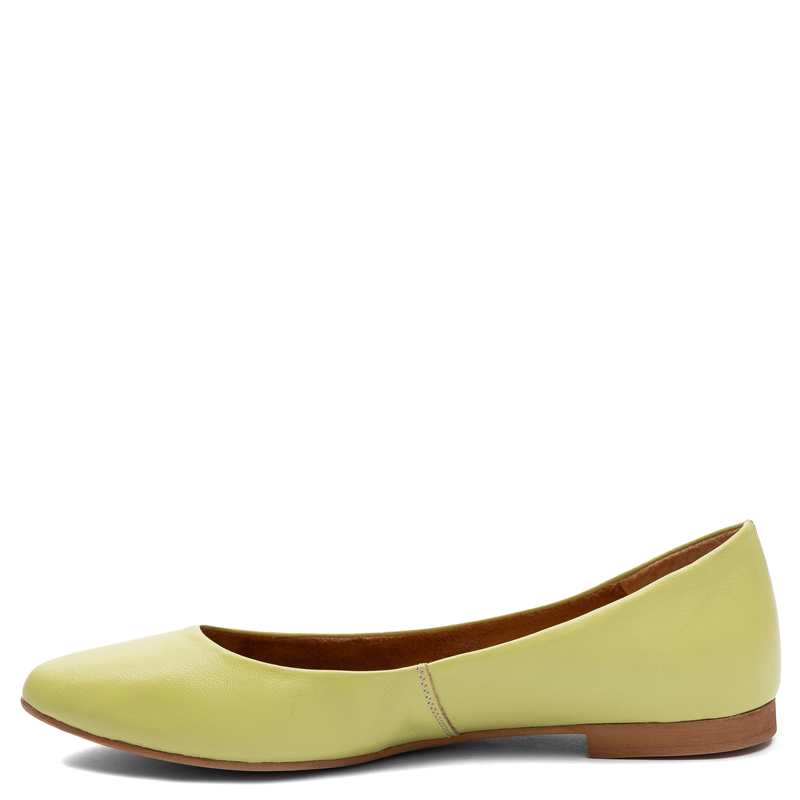 Maciejka Leather Almond Toe Ballerinas Flat Green 4100W-13/00-8