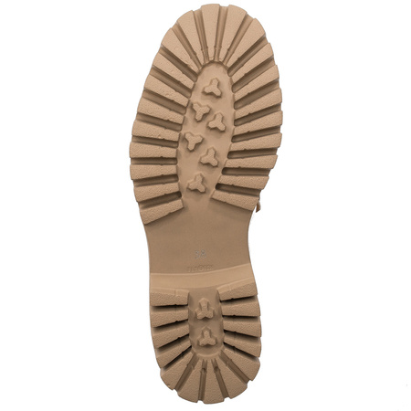 Maciejka Lakierowane Półbuty Damskie Na Platformie Jasny Beż 06294-22/00-8