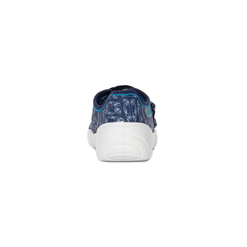 Befado Children's Boy's shoes with Velcro Speedy Navy Blue Cars