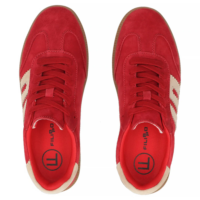 Filippo Suede Sneakers Red DP7549-26-RD