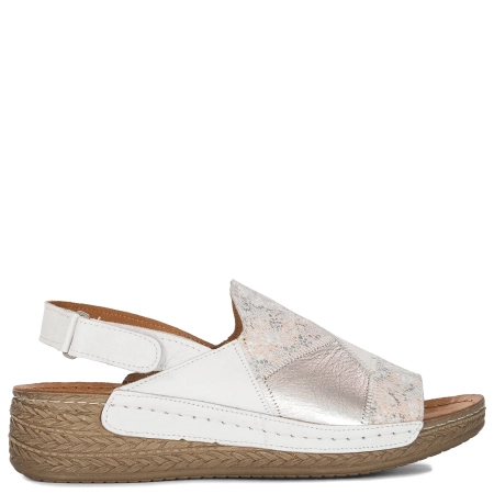 Maciejka Women's Leather White Sandals