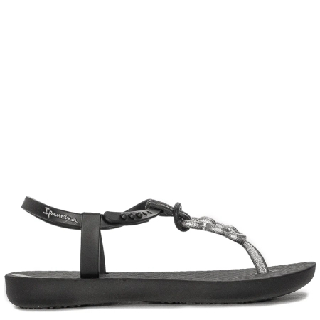 Ipanema Sandały japonki dziecięce dziewczęce Class Charm II Kids Black/Silver