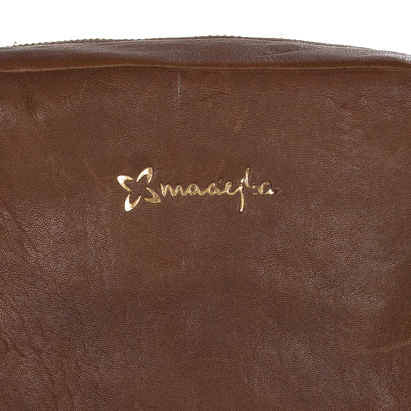 Maciejka Brown Leather Women's small Handbag