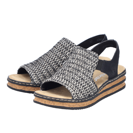 Rieker Women's Black Sandals