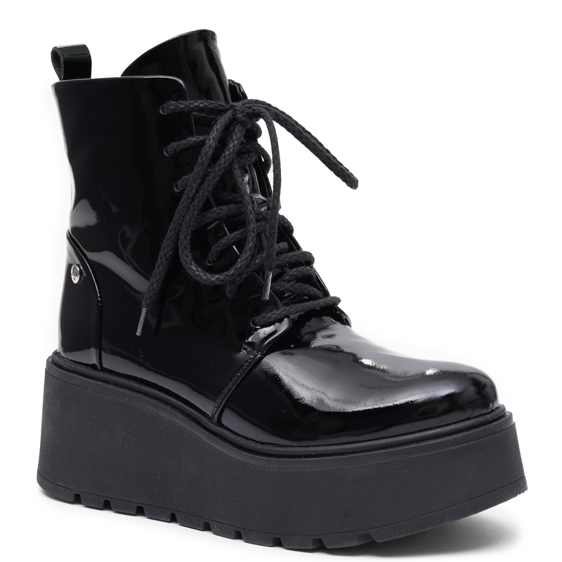 Maciejka Platform Leather Boots Black 6762W-20/00-6