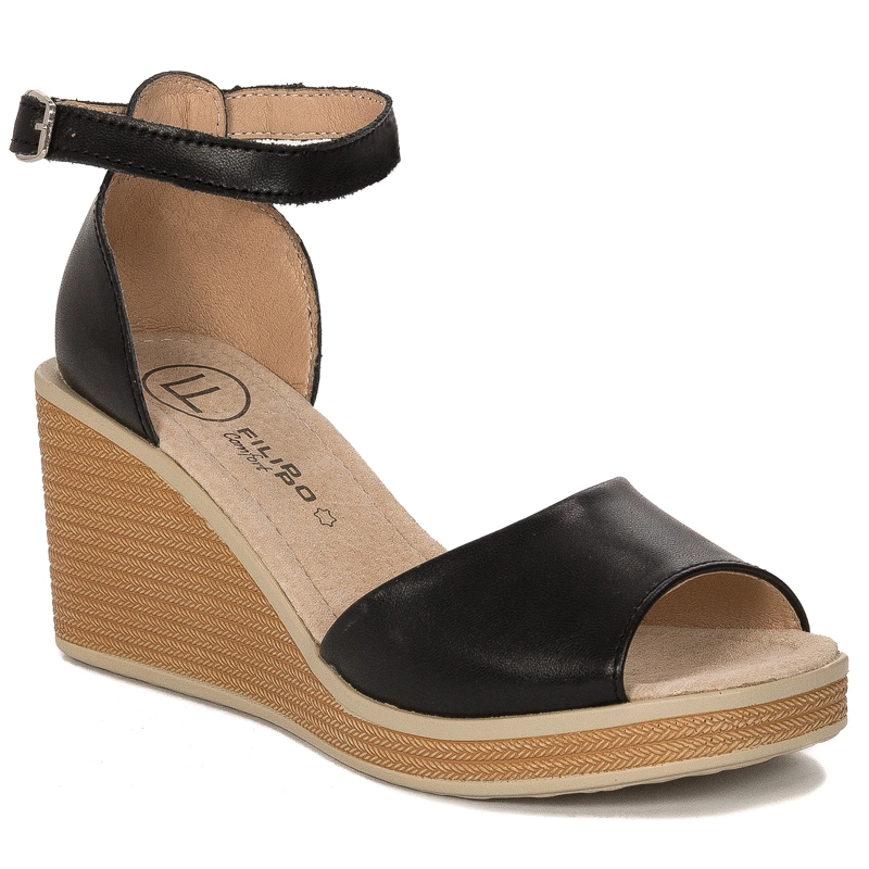 Filippo DP3519-23BK Women's Sandals Black