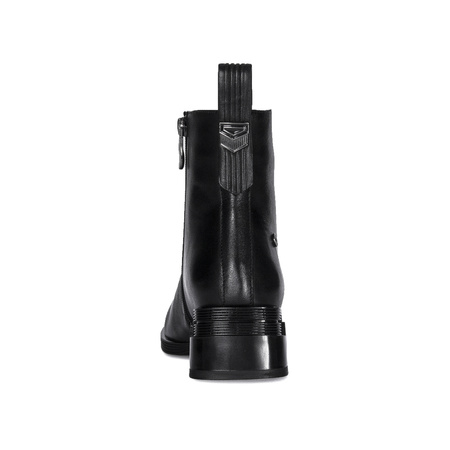 Maciejka Leather Low-Block-Heel Ankle Boots Black N3118-01/00-8