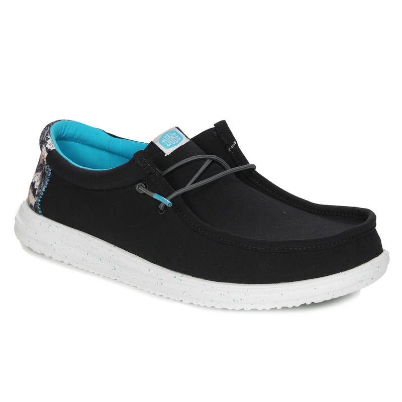 Hey Dude Men's Walley H2O Tropical Black moccasins