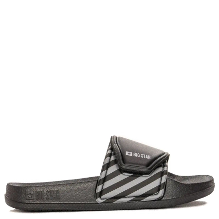 Big Star Black Velcro children's slippers