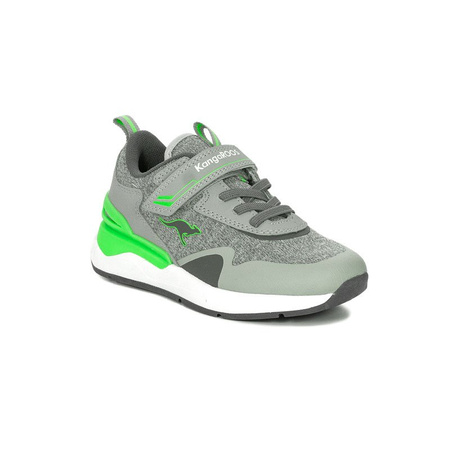 Kangaroos 18722 000 2198 Vapor Gray Neon Green Sneakers