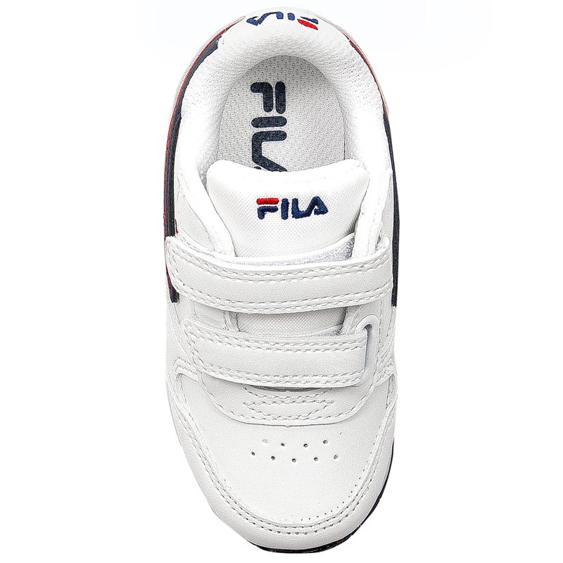 Fila Orbit Velcro Infants 1011080.98F White Dress Blue Sneakers 