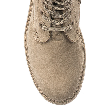 Marco Tozzi Taupe Nubuk Leather Boots